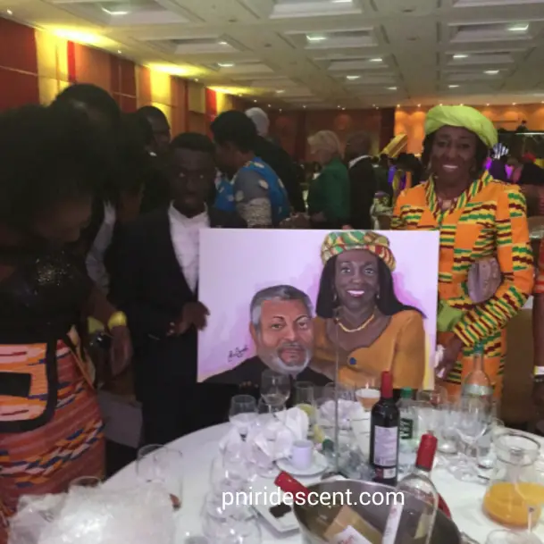 sarboat paints jerry rawlings and his wife