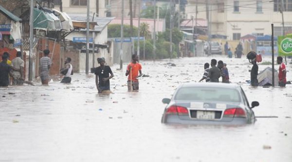 Massive Flooding hit Accra, Kasoa after hours of downpour; roads cut off, properties submerged [Video]