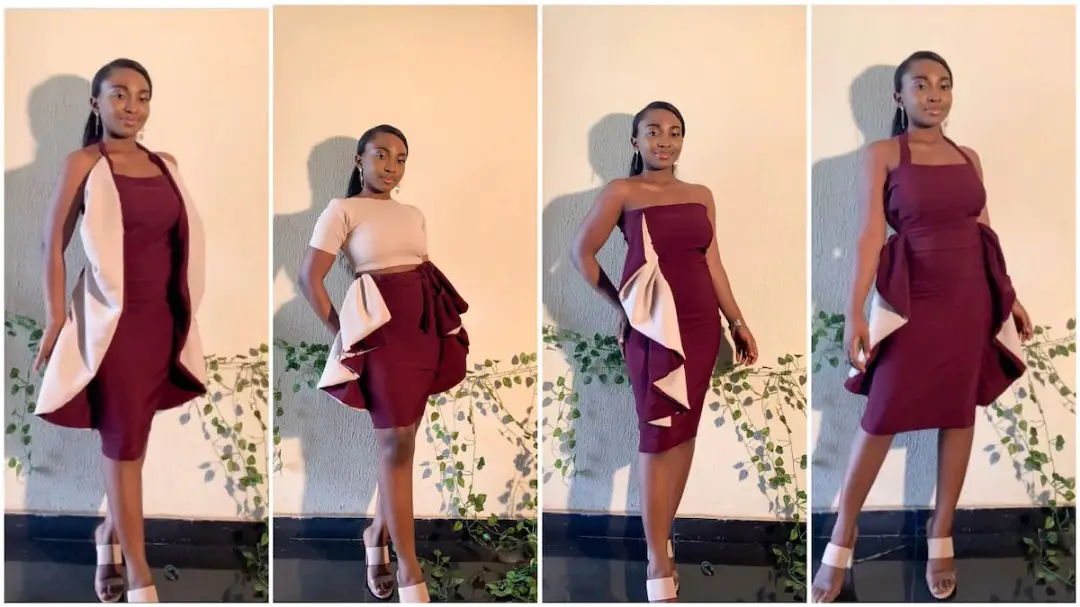 Female tailor sews beautiful gown that can be worn in 6 different styles [Photos]