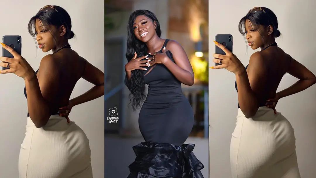 Lady named Marie drops viral #BussItChallenge video; netizens pressure Hajia Bintu to release hers as reply [Videos]