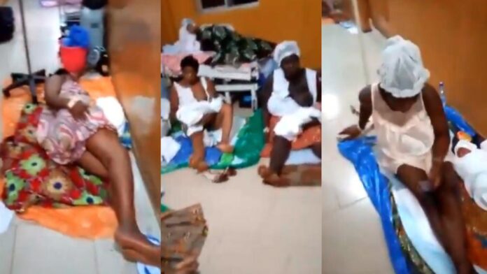 Heartbreaking: Pregnant and lactating mothers sleep on the floor due lack of beds in major hospitals [Video]