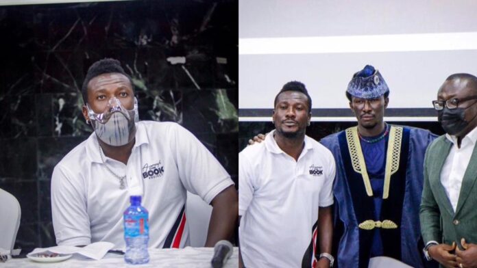 Asamoah Gyan launches maiden book; says it will be a source of encouragement to the youth