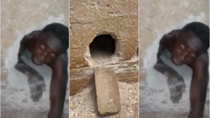 Ahafo: Thief trapped in hole he made in church to gain access to steal offering money [Video]