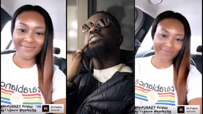 New video of Tracy Sarkcess jamming to Sarkodie's 