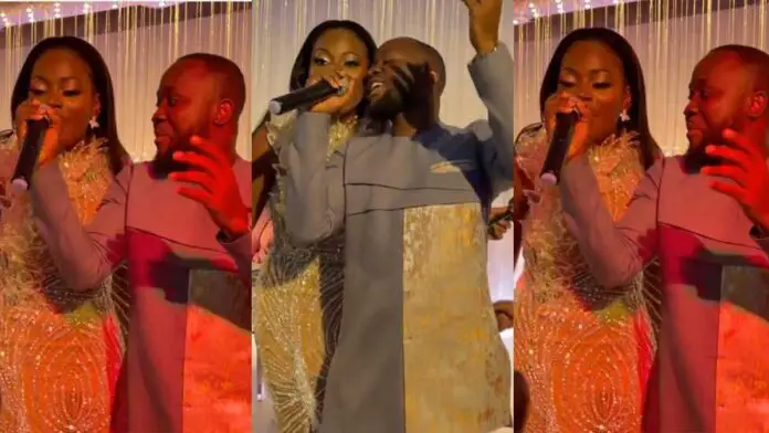 Beautiful bride takes over wedding ceremony as she shows her rap prowess (+Video)