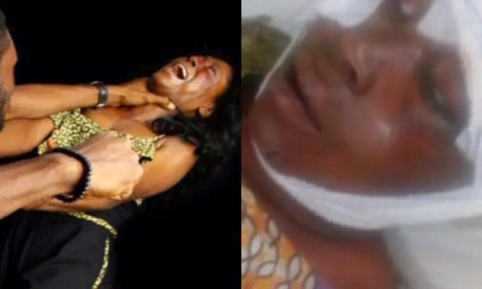 Woman beaten to pulp by husband for denying him s3x [Full Story]