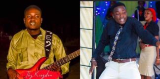 Sad moment when young guitarist slumps and dies while dancing and performing in church