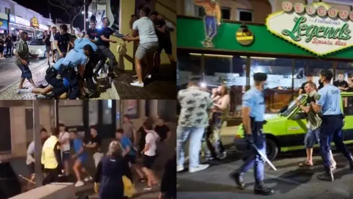 Manchester City and Manchester United fans engage in street fight in Portugal ahead of Champions league final