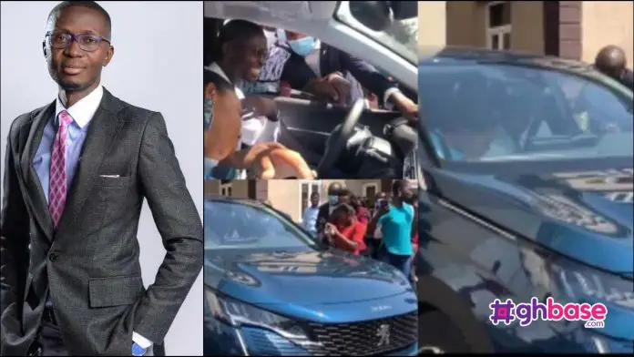 Bernard Koku Avle of Citi FM was gifted a brand new car on his 40th birthday by his boss