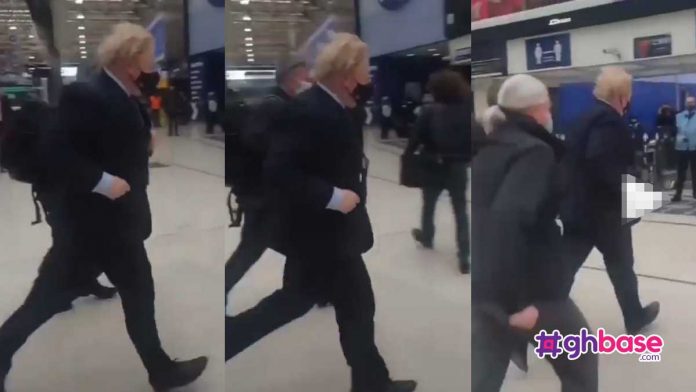 Video of British Prime Minister running to catch a train to work pops up