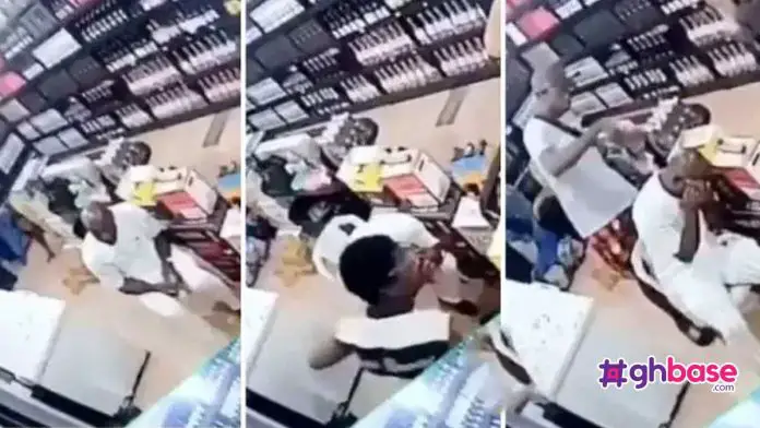 CCTV footage captures armed robbery operation in a wine shop (+Video)