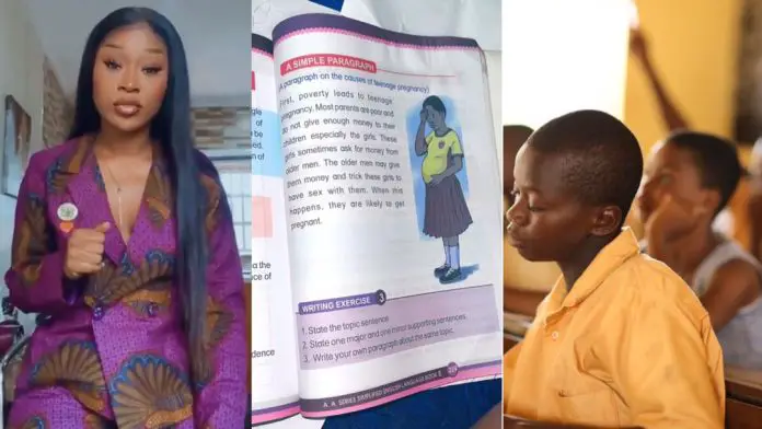 Efia Odo fumes about Ghanaian textbook teaching young pupils about 