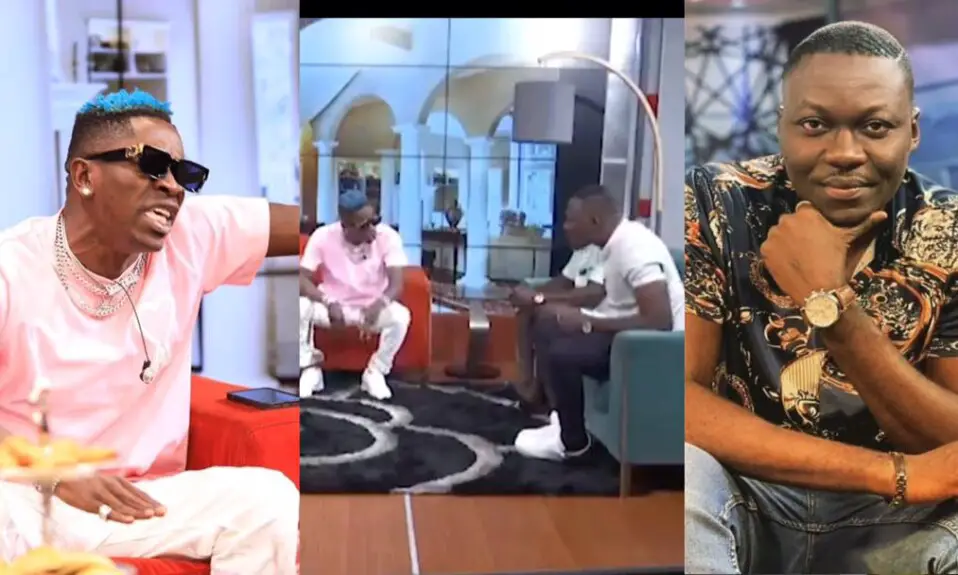 "My fans wear quality shoes than you do" – Shatta Wale clashes with Arnold on UTV after he was described as confused and inconsistent [Video]
