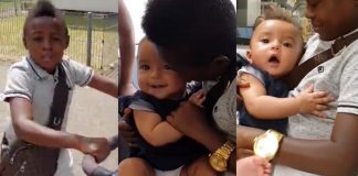 "You ain't a real man if you can't produce baby" – Yaw Dabo says as he flaunts half-caste baby to mark Father's Day [Video]