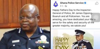 Ghana Police Service compelled to pull down social media post celebrating IGP on Father's Day due to outpouring of harsh comments from Ghanaians [Video]