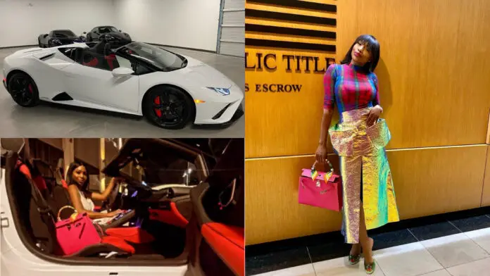 Sierra Leonean model Sai Sankoh buys herself 2022 Lamborghini Huracan priced $290,000 as birthday gift