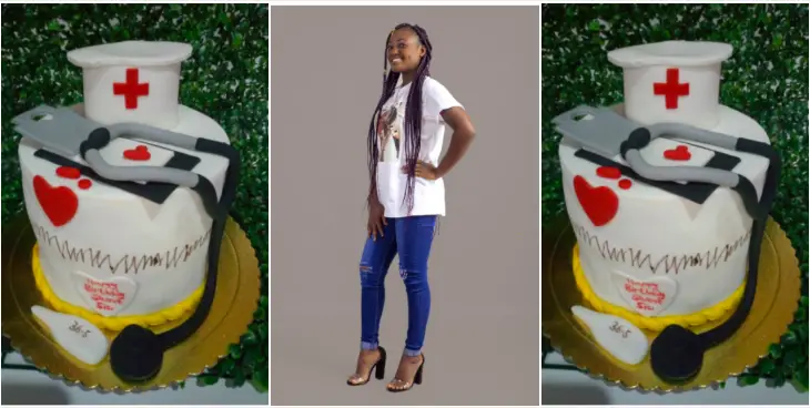 Cute Ghanaian Nurse celebrates birthday