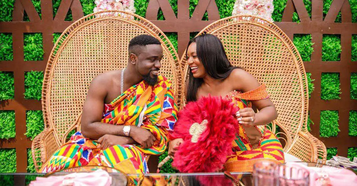 (+VIDEO) Sarkodie’s wife Tracy speaks about how she was stressed and had intimate moments during their traditional wedding