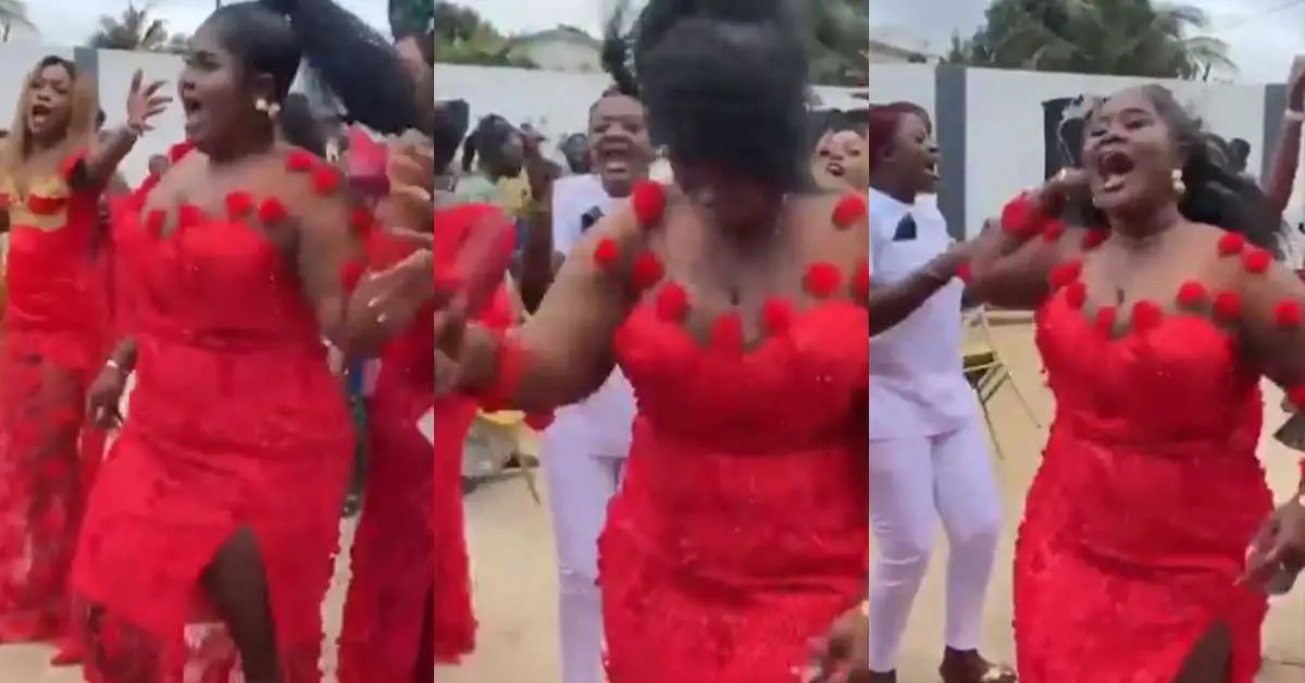 Beautiful bridesmaids show massive energy as they jam and sings Black Sherif's 'Second Sermon' word for word