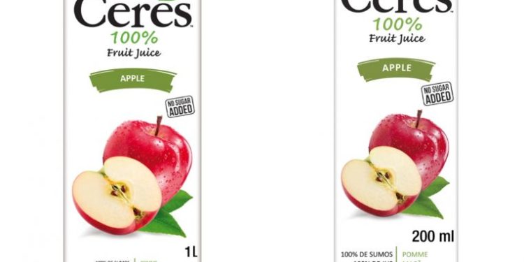 FDA issues directive on Ceres 100% Apple Juice on the market