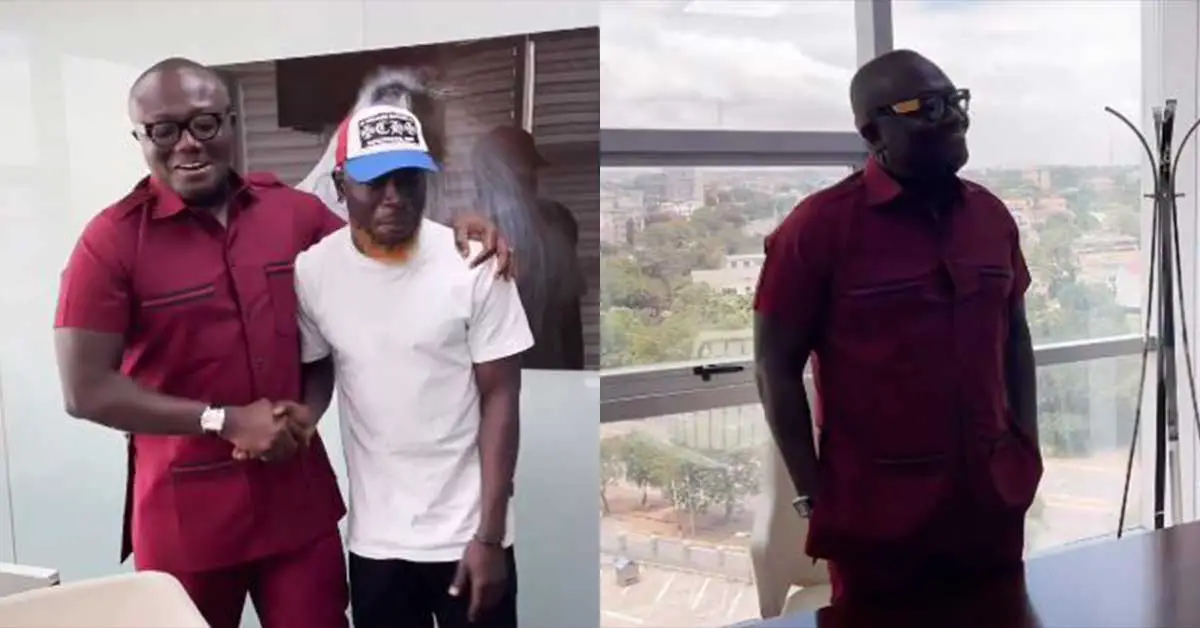 (+VIDEO) Bola Ray gives standing ovation for rapper Kwame Yogot after this hot freestyle