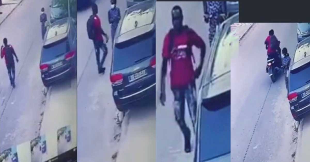 Young girl calmly surrenders and gives her iPhone to thief who jumped on a motorbike to escape