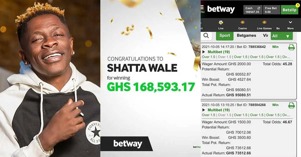 Betway and Shatta Wale exposed for allegedly conniving to 'fake' the Ghc170k bet slip win