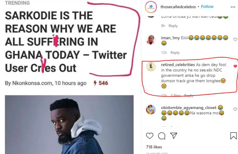 He would have dropped a song if it was NDC in power - Netizens drag Sarkodie for keeping mute over new E-Levy