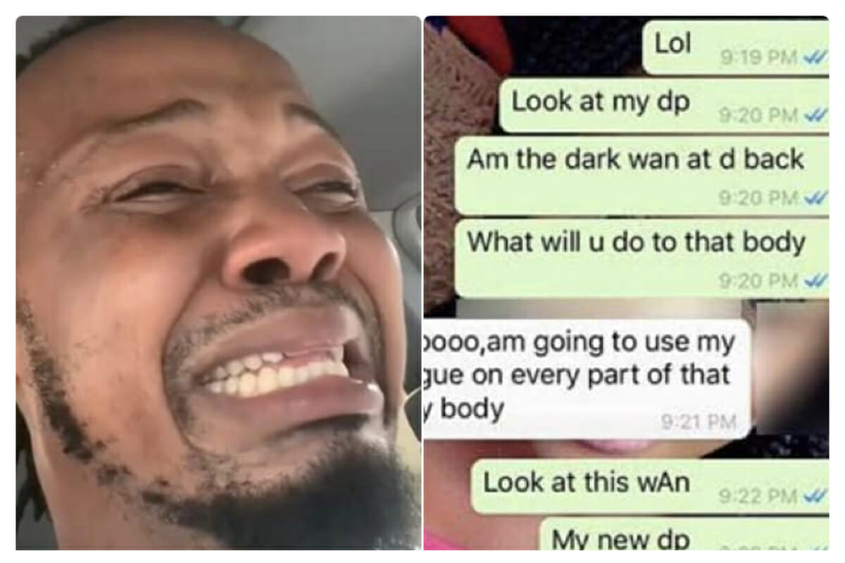 Man won’t stop crying after what he saw on his girlfriend’s phone after checking her WhatsApp chats » JustOnlyNews•com™