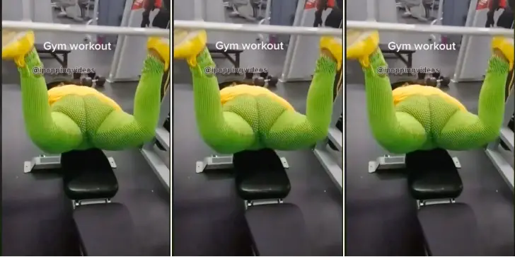 Lady puts her S!.cK body on display to entertain men at gym centre – WATCH » JustOnlyNews•com™