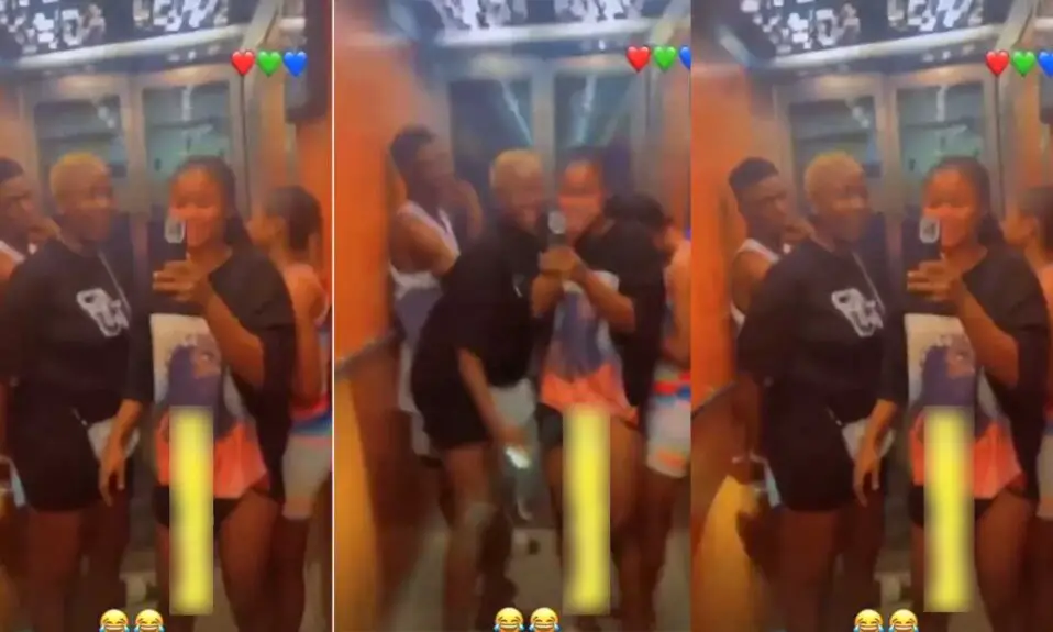 Pretty ladies share their joy in an elevator after entering one for the first in their lives [Video]