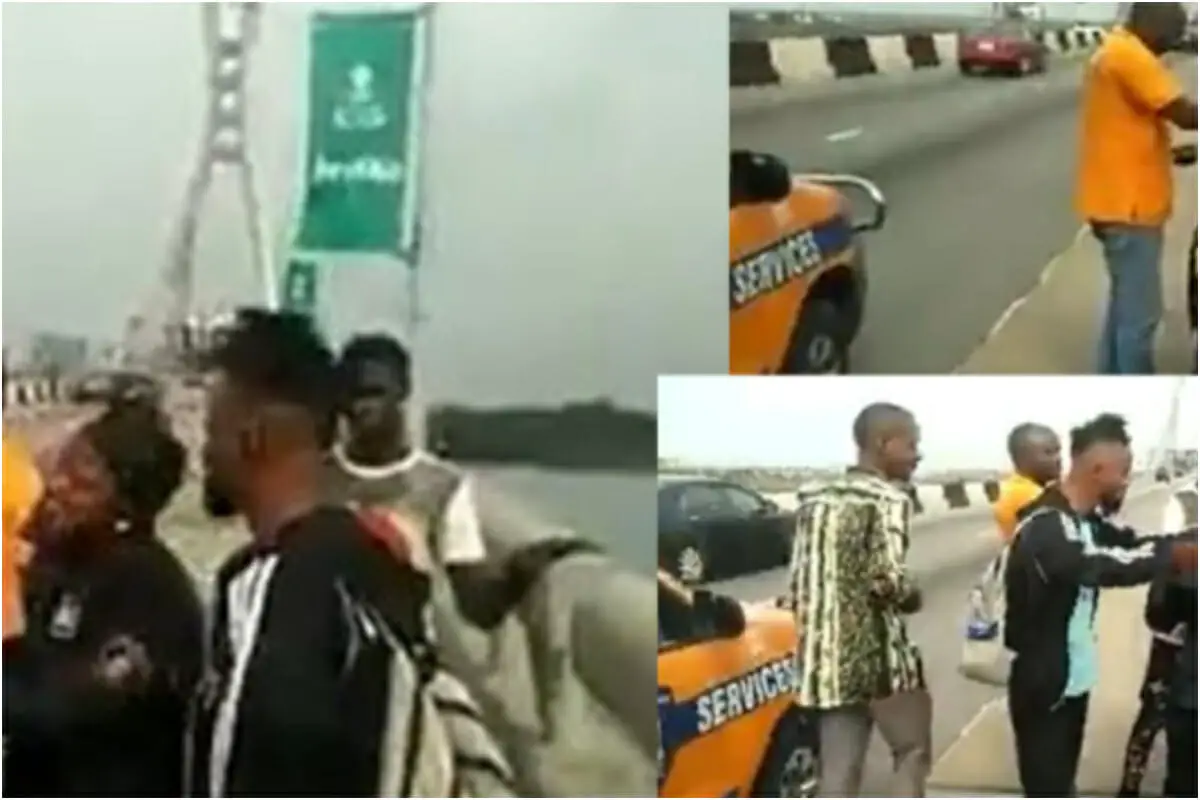 How good Samaritans came together to stop frustrated man from committing suicide by jumping into the Lagos lagoon (Video) » JustOnlyNews•com™