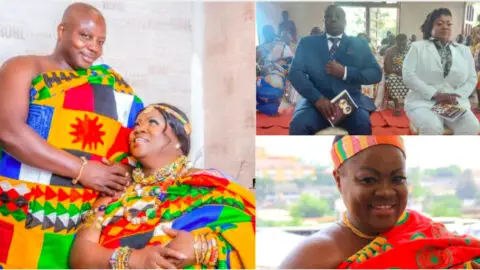 Oheneyere Mercy Asiedu and husband, Nana Agyemang Duah I of Kunsu honored with doctorate degrees
