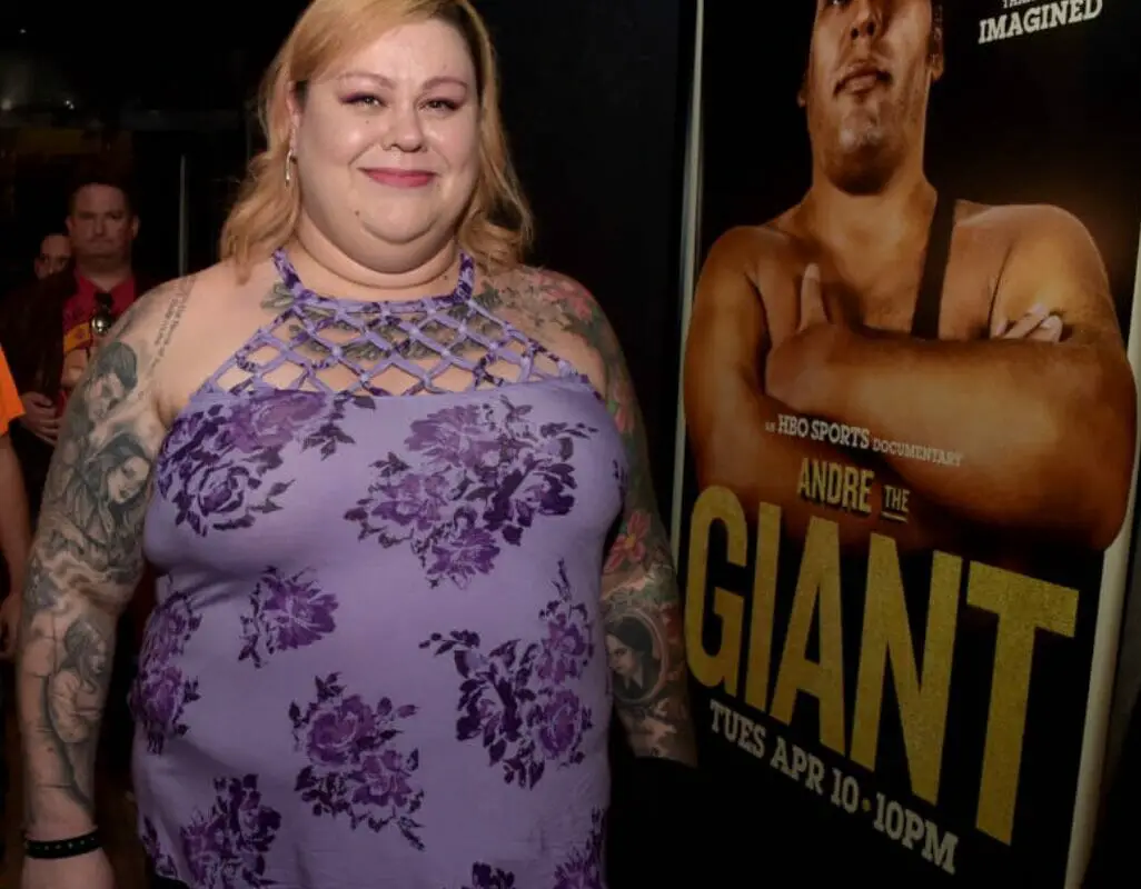 Robin Christensen-Roussimoff at the premiere of HBO’s “Andre The Giant” on March 29, 2018 in Los Angeles, California.