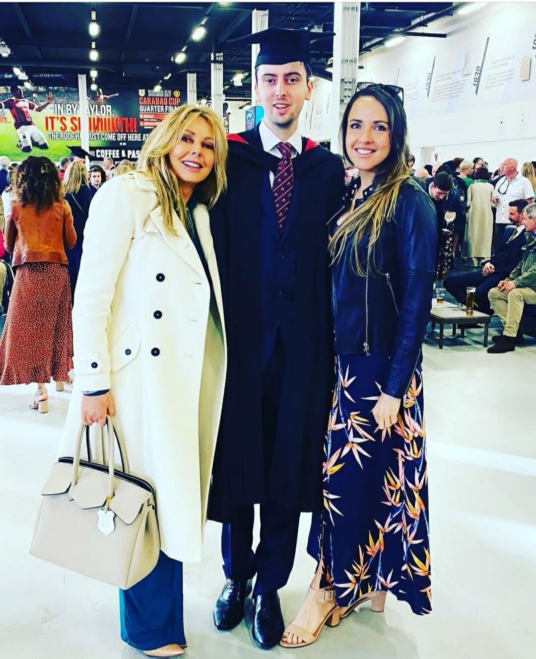 Carol Vorderman and her two kids, Katie King and Cameron King