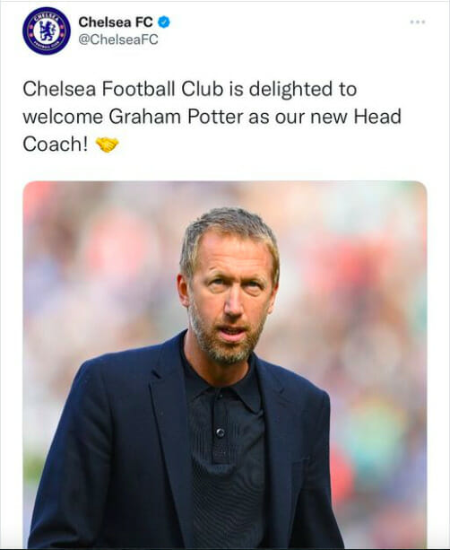 Graham Potter as Chelsea new coach