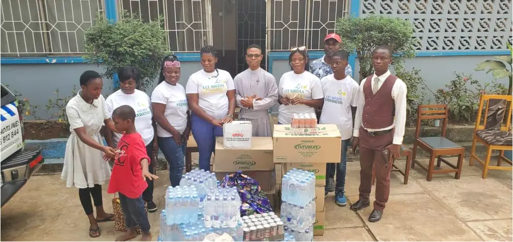 Lit Media Foundation Donate to Orphans at Missionaries of Charity Home