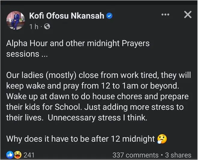 Alpha Hour is making our ladies more stressed;