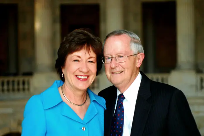 Who is Senator Susan Collins husband, Thomas Daffron?